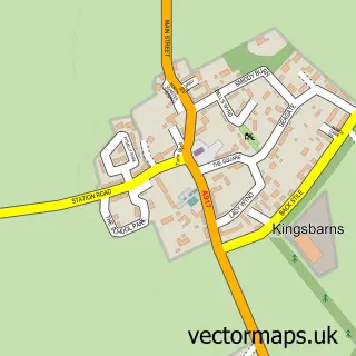 Street map sample of Kingsbarns, Fife