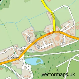 Street map sample of Kingsley, Hampshire