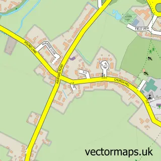 Street map sample of Kingsnorth, Kent