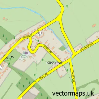 Street map sample of Kingston, Kent