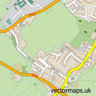 Street map sample of Kingstone, Herefordshire