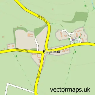 Street map sample of Kingstone, Somerset