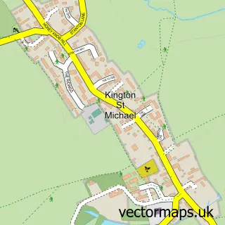 Street map sample of Kington St Michael, Wiltshire