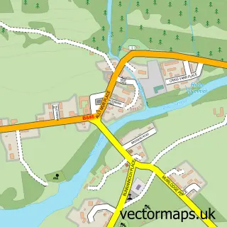 Street map sample of Kinloch Rannoch, Perth and Kinross
