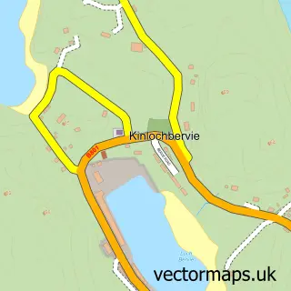 Street map sample of Kinlochbervie, Sutherland