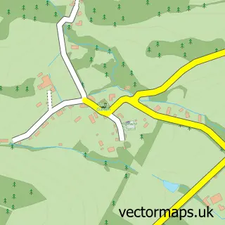 Street map sample of Kinnaird, Perth and Kinross