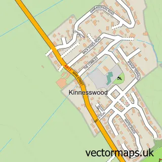 Street map sample of Kinnesswood, Perth and Kinross