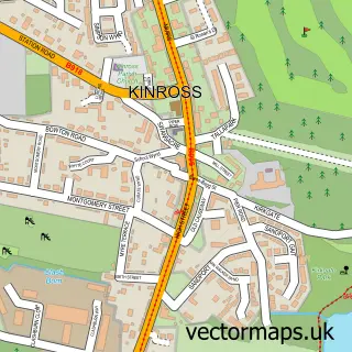 Street map sample of Kinross, Perth and Kinross