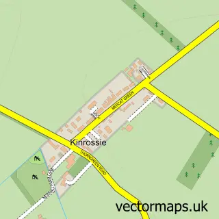 Street map sample of Kinrossie, Perth and Kinross