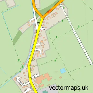Street map sample of Kirkbride, Cumbria