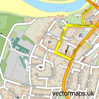 Street map sample of Kirkcudbright, The Stewartry of Kirkcudbright