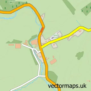 Street map sample of Kirkton, Roxburgh, Ettrick and Lauderdale