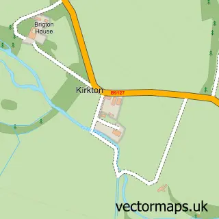 Street map sample of Kirkton, Angus