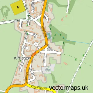 Street map sample of Kirtlington, Oxfordshire