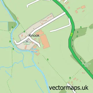 Street map sample of Knook, Wiltshire