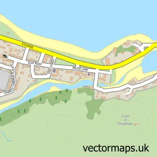 Street map sample of Kyleakin, Ross and Cromarty