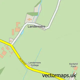 Street map sample of Landermere, Essex