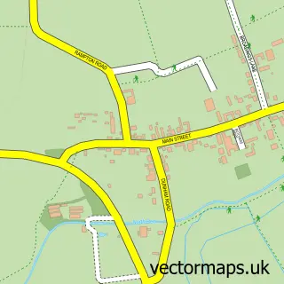Street map sample of Laneham, Nottinghamshire