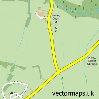 Street map sample of Langarth, Cornwall