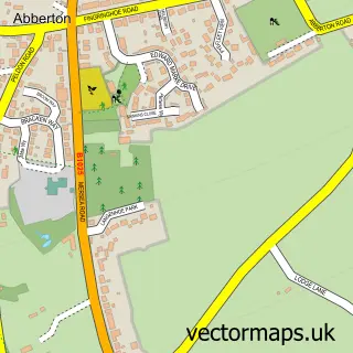 Street map sample of Langenhoe, Essex