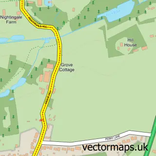 Street map sample of Langham, Essex