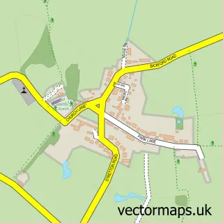 Street map sample of Lapley, Staffordshire