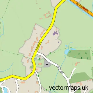 Street map sample of Lapworth, Warwickshire