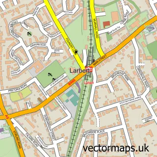 Street map sample of Larbert, Stirling and Falkirk