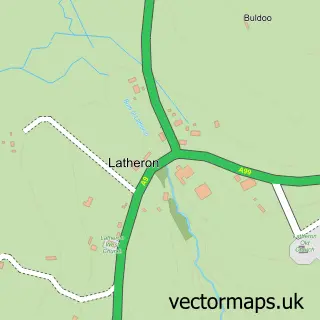 Street map sample of Latheron, Caithness