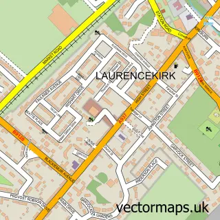 Street map sample of Laurencekirk, Kincardineshire