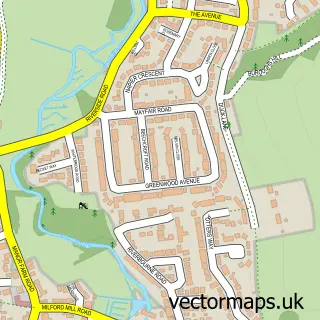 Street map sample of Laverstock, Wiltshire