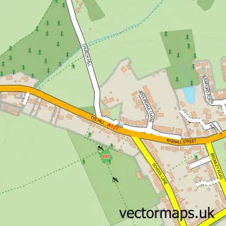 Street map sample of Lawford, Essex