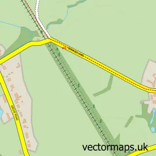 Street map sample of Lea-by-Backford, Cheshire