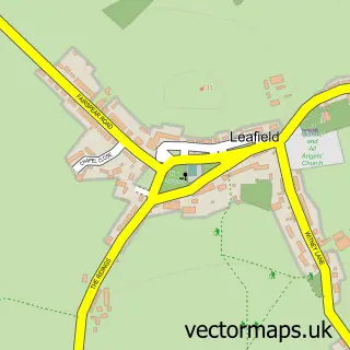 Street map sample of Leafield, Oxfordshire