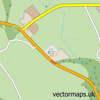Street map sample of Leaton, Shropshire