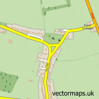 Street map sample of Leckhampstead, Berkshire