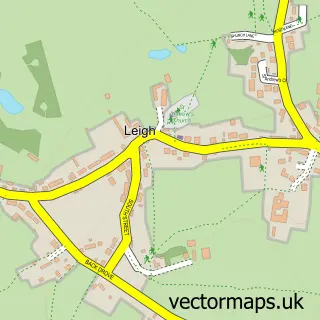 Street map sample of Leigh, Dorset