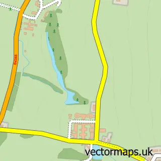 Street map sample of Leighton, Powys