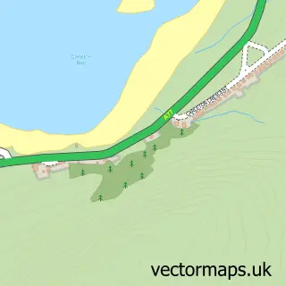 Street map sample of Lendalfoot, Ayrshire and Arran
