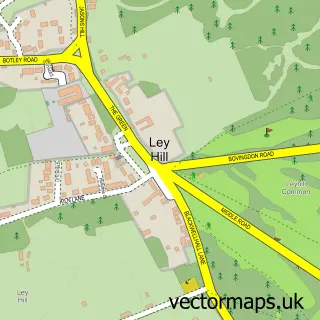 Street map sample of Leyhill Common, Buckinghamshire