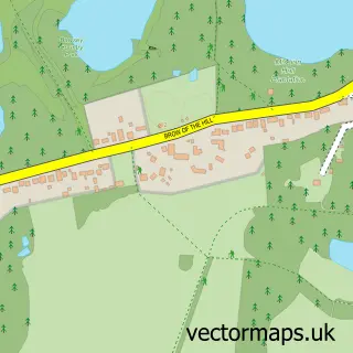 Street map sample of Leziate, Norfolk