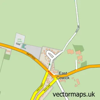 Street map sample of Lidgate, East Riding of Yorkshire