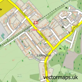 Street map sample of Lidlington, Bedfordshire