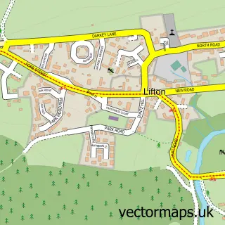 Street map sample of Lifton, Devon