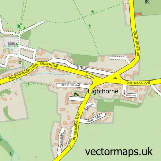 Street map sample of Lighthorne, Warwickshire