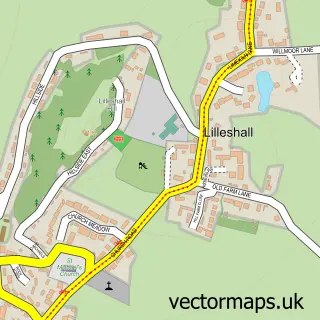 Street map sample of Lilleshall, Shropshire