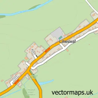 Street map sample of Lilliesleaf, Roxburgh, Ettrick and Lauderdale