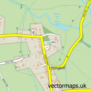 Street map sample of Limington, Somerset