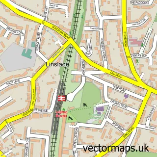 Street map sample of Linslade, Bedfordshire