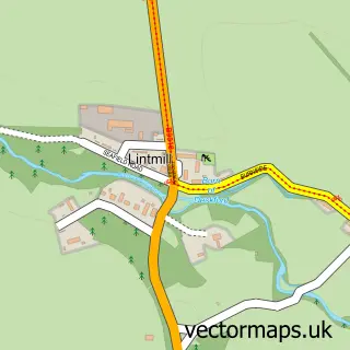 Street map sample of Lintmill, Banffshire